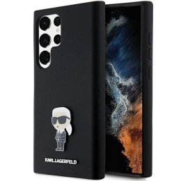Karl Lagerfeld KLHCS24LSMHKNPK S24 Ultra S928 czarny/black Silicone Ikonik Metal Pin