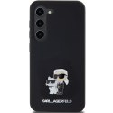 Karl Lagerfeld KLHCS24SSMHKCNPK S24 S921 hardcase czarny/black Silicone Karl&Choupette Metal Pin