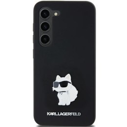 Karl Lagerfeld KLHCSA35SMHCNPK A35 A356 czarny/black hardcase Silicone Choupette Metal Pin
