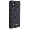 Zestaw Guess GUBPM5N614GEMGK iPhone 11 6.1" hardcase + Powerbank 5000mAh MagSafe czarny/black 4G Metal Logo