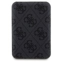 Zestaw Guess GUBPM5P13L4GEMGK iPhone 13 Pro 6.1" hardcase + Powerbank 5000mAh MagSafe czarny/black 4G Metal Logo