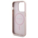 Zestaw Guess GUBPM5P14L4GEMGP iPhone 14 Pro 6.1" hardcase + Powerbank 5000mAh MagSafe różowy/pink 4G Metal Logo