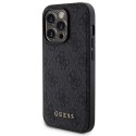 Zestaw Guess GUBPM5P15X4GEMGK iPhone 15 Pro Max 6.7" hardcase + Powerbank 5000mAh MagSafe czarny/black 4G Metal Logo