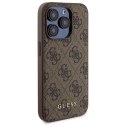 Zestaw Guess GUBPM5P15X4GEMGW iPhone 15 Pro Max 6.7" hardcase + Powerbank 5000mAh MagSafe brązowy/brown 4G Metal Logo
