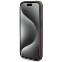 Zestaw Guess GUBPM5P15X4GEMGW iPhone 15 Pro Max 6.7" hardcase + Powerbank 5000mAh MagSafe brązowy/brown 4G Metal Logo