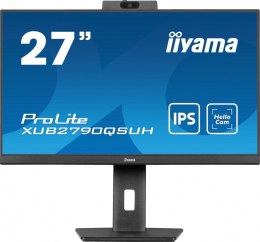 IIYAMA Monitor 27 cali XUB2790QSUH-B1 IPS,QHD,CAM,MIC,HDMI,DP,3xUSB(3.2), 100Hz,ADAPTIVE SYNC,FlickerFree,2x2W,WINDOWS HELLO