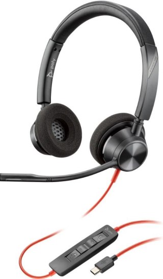 POLY Słuchawki Blackwire 3320 Stereo USB-C/A 8X219AA