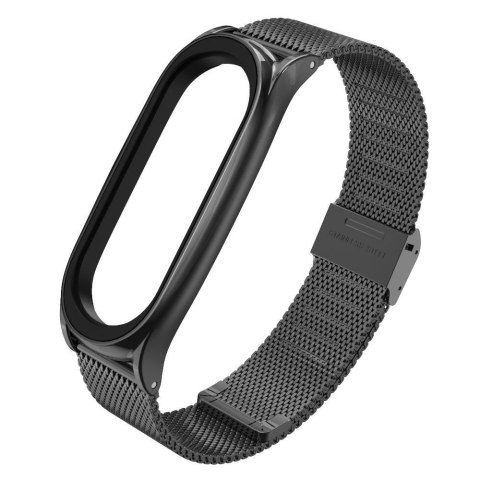 TECH-PROTECT MilaneseBand | Bransoleta do Xiaomi Mi Smart Band 5 / 6 / 6 NFC Black