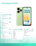 TECNO Smartfon Spark GO 2024 BG6 64+4 Magic Skin Green