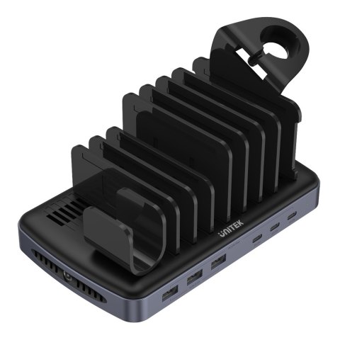 Unitek Stacja ładująca 3 x USB-A 20W | 3 x USB-C PD 60W | 80W | P1207B