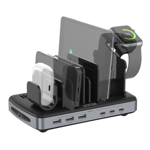 Unitek Stacja ładująca 3 x USB-A 20W | 3 x USB-C PD 60W | 80W | P1207B