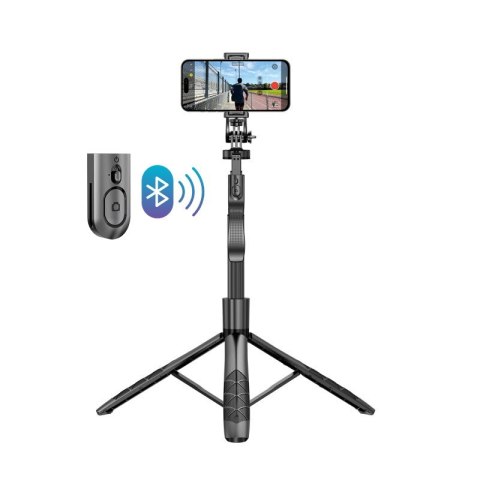 CRONG SelfieGo Ultra Aluminiowy selfie stick Bluetooth tripod (33-157,5cm)