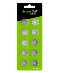 Green Cell Bateria Guzikowa 10x CR2032 3V 220mAh