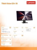 Lenovo Monitor ThinkVision 23.8 cali E24-30 63EDMAT2EU