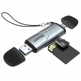 Unitek Czytnik kart SD/microSD | USB-A | USB-C | 5Gbps | R1010A