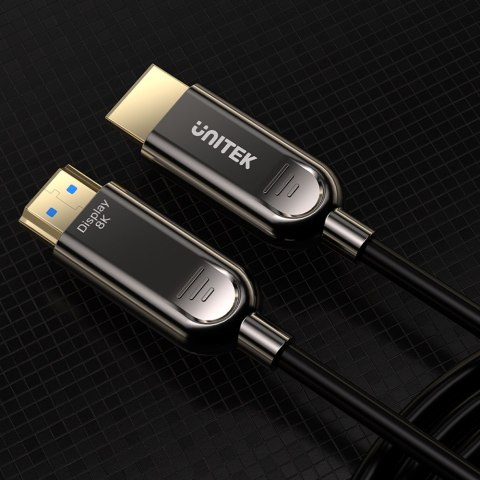 Unitek Kabel optyczny HDMI 2.1 AOC | 8K 120Hz | 10m | C11085GY01-10M