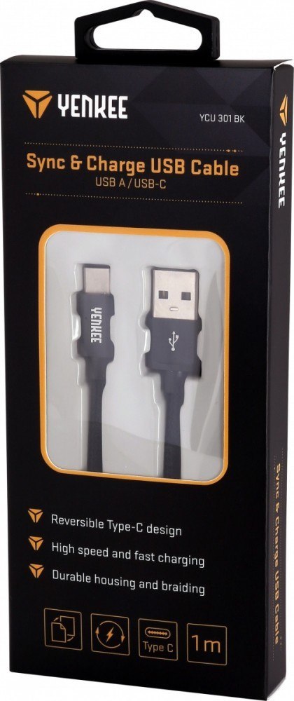 YENKEE Kabel USB A 2.0 / USB C transfer danych 480Mb/s /3A