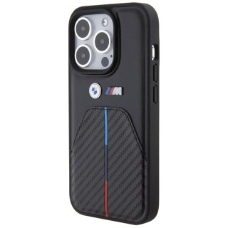 BMW BMHCP15L22NSTB iPhone 15 Pro 6.1" czarny/black Stamped Tricolor Stripe