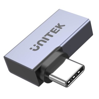 Unitek Adapter USB-C na USB-C kątowy płaski 40Gbps