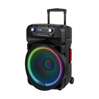 Krüger&Matz Aktywna kolumna głośnikowa (z 2 mikrofonami bezprzewodowymi UHF, SD, Bluetooth, FM, USB, LED) 60 Watt