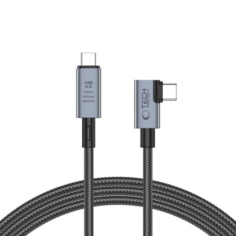 TECH-PROTECT ULTRABOOST MAX "L" USB 4.0 8K 40GBPS TYPE-C CABLE PD240W 150CM GREY