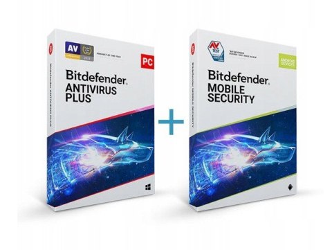 Bitdefender ESD AV Plus + Mobile 1 Stan. 1Rok BAVM-N-1Y-1D