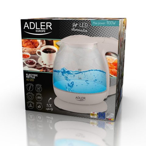 Adler Czajnik szklany 1,0L