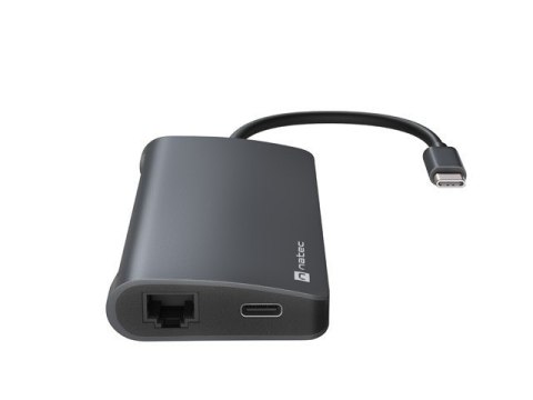 Natec Multiport Adapter Fowler 2 V2 USB-C->HUB USB 3.0 3X, HDMI4K