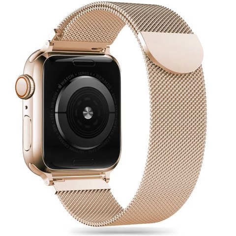 Tech-Protect MilaneseBand | Bransoleta do Apple Watch 4 / 5 / 6 / 7 / 8 / 9 / SE (38/40/41 mm) Gold