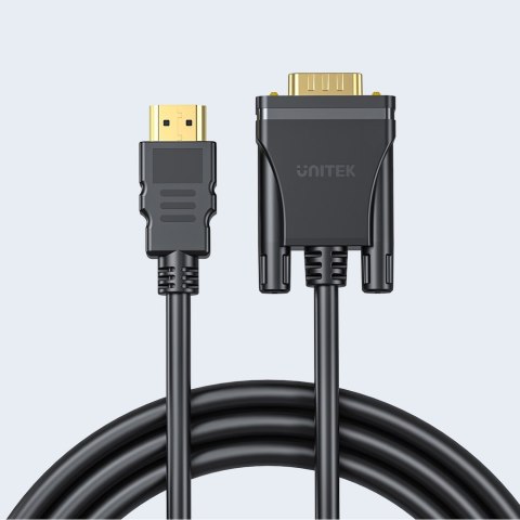 Unitek Kabel HDMI na VGA, FullHD 60Hz, 2 m