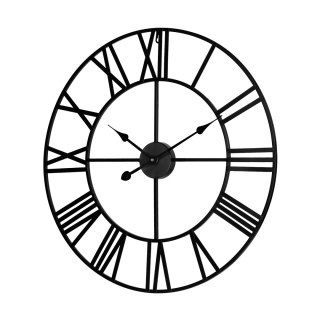 Teesa Aluminiowy duży zegar ścienny 60 cm