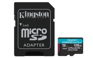 Karta pamięci Kingston microSD Canvas Go! Plus 128GB Class 10 + adapter | SDCG3/128GB