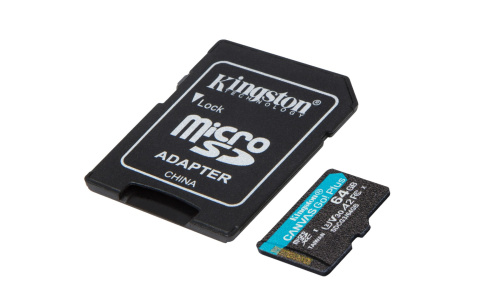 Karta pamięci Kingston microSD Canvas Go! Plus 64GB Class 10 + adapter | SDCG3/64GB