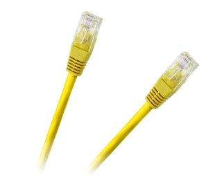 Patchcord kabel UTP 8c wtyk-wtyk 3,0m CCA żółty cat.6e