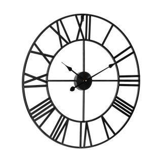 Teesa Aluminiowy duży zegar ścienny 60 cm