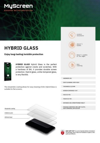 MyScreenProtector Szkło hybrydowe Hybrid Glass Samsung A35 A356