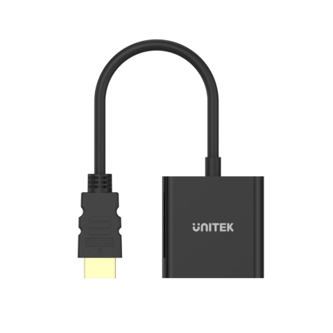 Unitek Adapter HDMI do VGA + audio | 0,17m | Y-6333