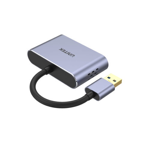 Unitek Adapter USB na HDMI i VGA | FullHD | 0,15m | V1304A