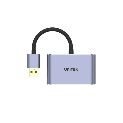 Unitek Adapter USB na HDMI i VGA | FullHD | 0,15m | V1304A