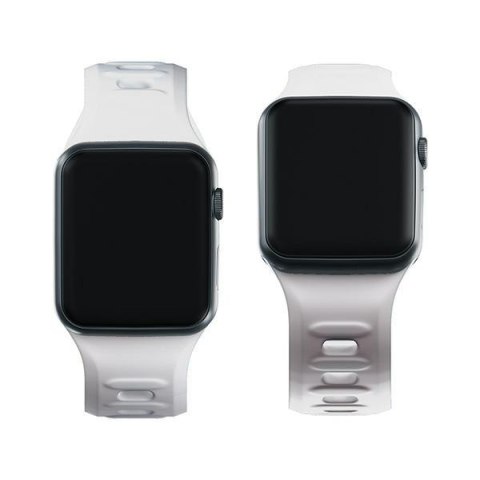 3MK Silicone Watch Strap biały/white dla Apple Watch 42/44/45/49mm