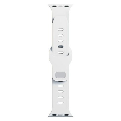 3MK Silicone Watch Strap biały/white dla Apple Watch 42/44/45/49mm