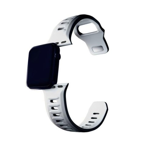 3MK Silicone Watch Strap biały/white dla Apple Watch 42/44/45/49mm