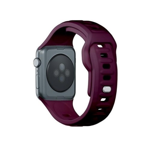 3MK Silicone Watch Strap ciemnofioletowy /mulberry dla Apple Watch 38/40/41mm