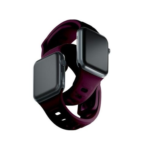 3MK Silicone Watch Strap ciemnofioletowy /mulberry dla Apple Watch 42/44/45/49mm