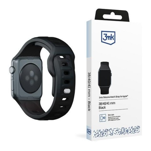3MK Silicone Watch Strap czarny/black dla Apple Watch 38/40/41mm