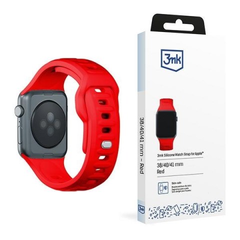 3MK Silicone Watch Strap czerwony/red dla Apple Watch 38/40/41mm