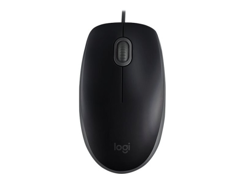 Cicha mysz przewodowa | Logitech B110 Silent Optyczna Czarna | 910-005508