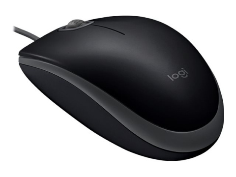 Cicha mysz przewodowa | Logitech B110 Silent Optyczna Czarna | 910-005508