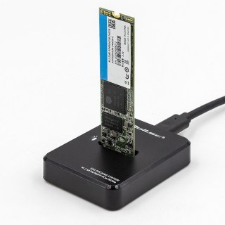 Qoltec Stacja dokująca dysków SSD M.2 SATA/PCIe | NGFF/NVMe | USB 3.1 | 50313