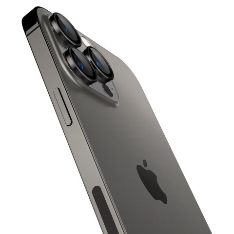 2x Osłona aparatu Spigen Glas.tR EZ Fit Optik Pro do iPhone 14 Pro / 14 Pro Max / 15 Pro / 15 Pro Max Black